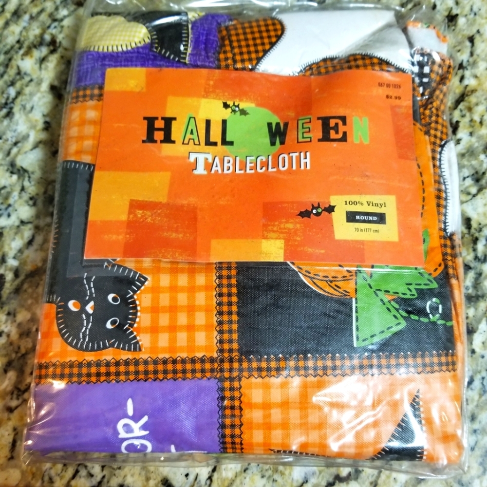 Target Halloween Round 70 inch Vinyl Tablecloth